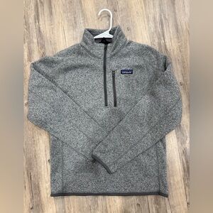 Patagonia Gray Zip-Up Sweater